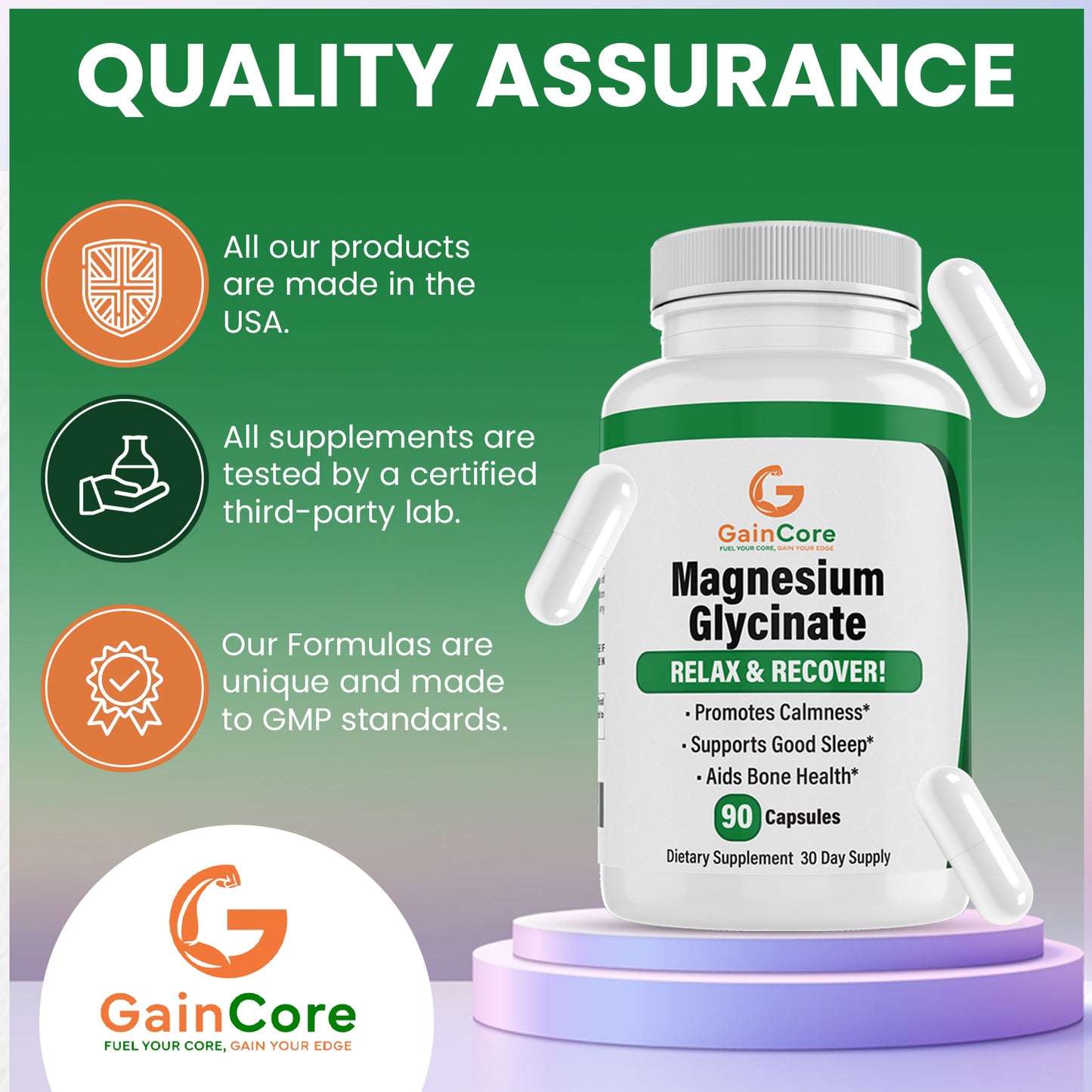 Magnesium Glycinate Calm & Recovery Optimizer