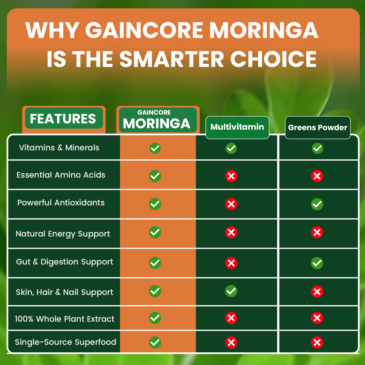 Moringa Oleifera Natural Energy Amplifier