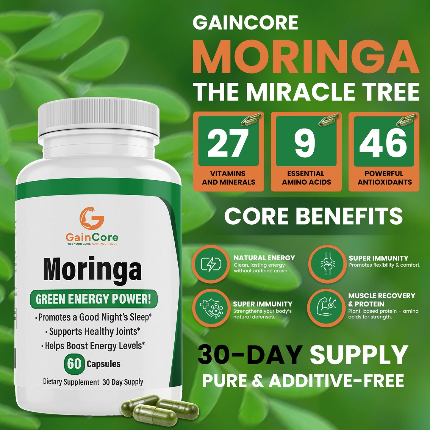 Moringa Oleifera Natural Energy Amplifier