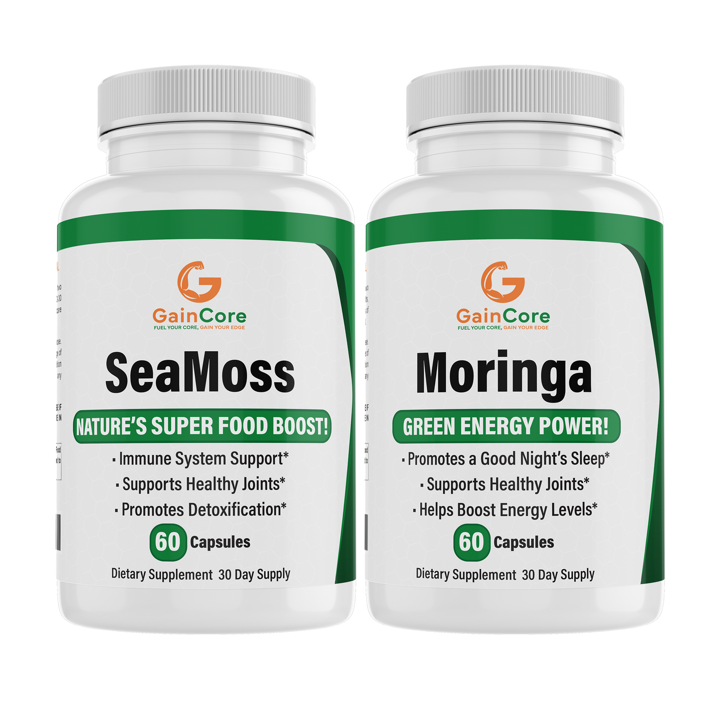 Vital Greens Duo (Sea Moss + Moringa)